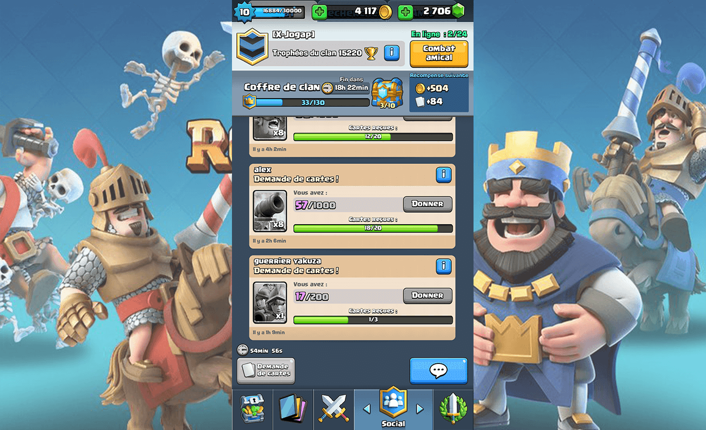 Clash Royale - Clan donation